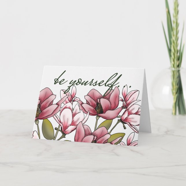 Tarjeta Magnolias para el coraje (Anverso)