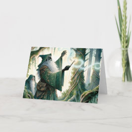 Tarjeta Mago mostrando un nuevo hechizo "Feliz cumpleaños"