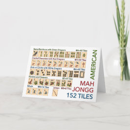 Tarjeta Mah Jongg American Tiles