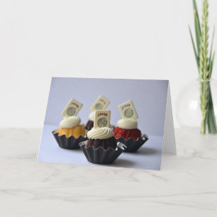 Tarjeta Mah Jongg Cupcakes Notecard
