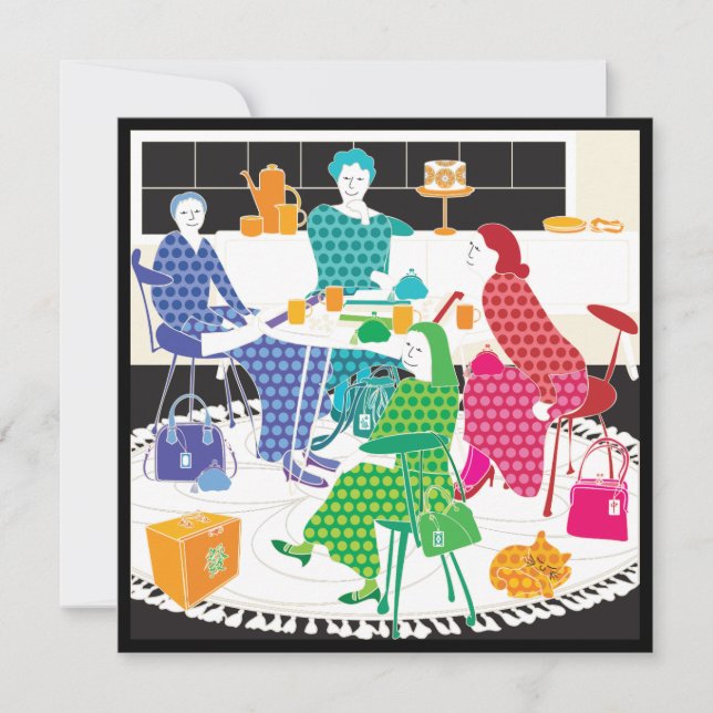 Tarjeta Mah Jongg Polka-Dots Flat Card (Anverso)