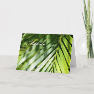 Tarjeta Mahalo Hawaii