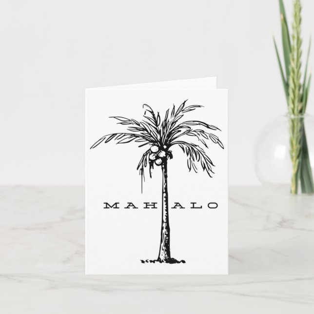 Tarjeta Mahalo Hawaii Desde La Isla. Siente la Aloha Spir (Anverso)