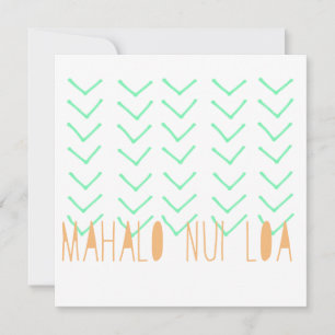 Tarjeta Mahalo Nui Loa