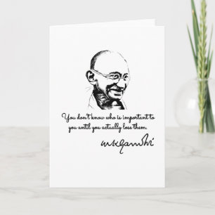 Tarjeta Mahatma Gandhi - supervivencia