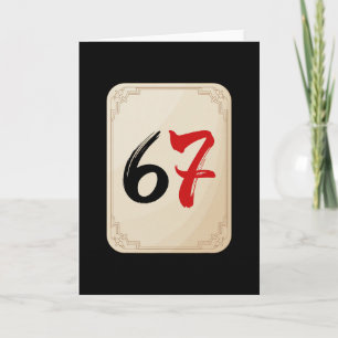 Tarjeta Mahjong 6 y 7 Matching 67 Mahjongs Traje de Grupo