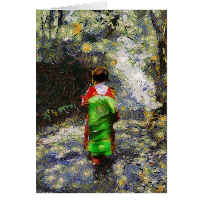 Tarjeta Maiko de luna (Frente)