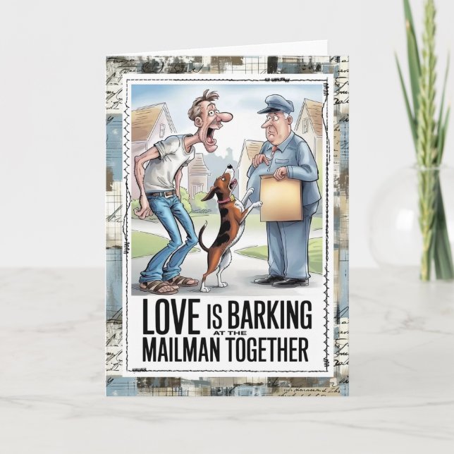 Tarjeta Mail Carrier Humor Card (Anverso)