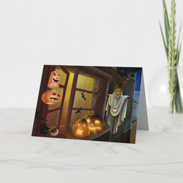 Tarjeta Maison pour Halloween - (Anverso)
