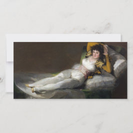 Tarjeta Maja vestida (por Francisco Goya)