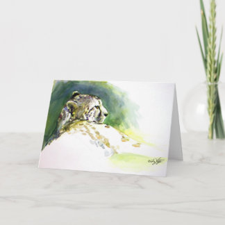 Tarjeta Majestic Cheetah Folded Card