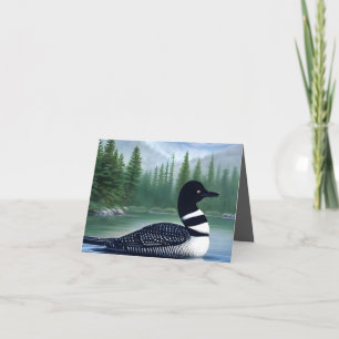 Tarjeta Majestic Northern Wilderness Loon