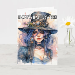 Tarjeta Majestic Salem Witch | Feliz Halloween