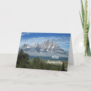 Tarjeta Majestuosas montañas Teton Fotografía Simpatía