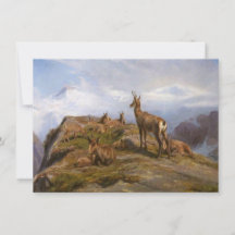 Majestuoso Chamois en las montañas (Rosa Bonheur)