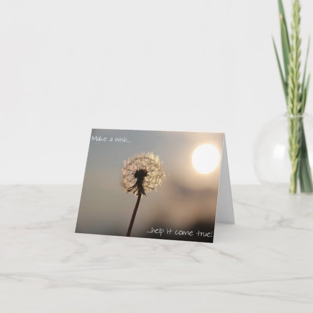 Tarjeta Make a Wish... (Anverso)