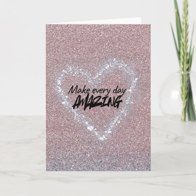 Tarjeta Make every day Amazing (Anverso)