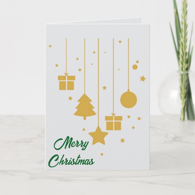 Tarjeta Make It Yours: Custom Folded Christmas Card (Anverso)