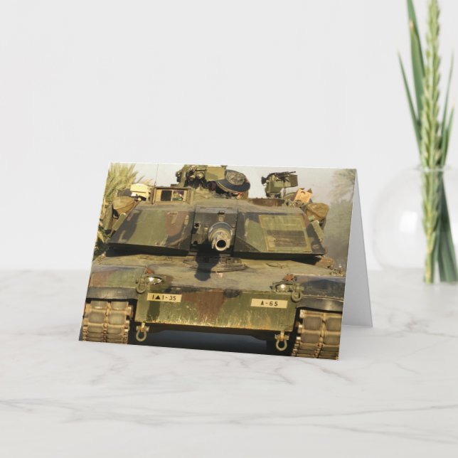 Tarjeta Make My Day M1A1Abrams MBT (Anverso)