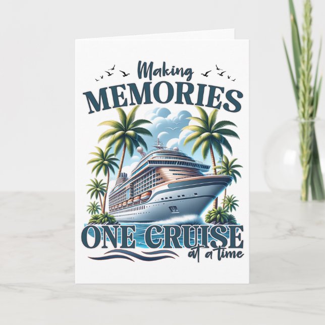 Tarjeta Making Memories One Cruise At A Time Family Matchi (Anverso)