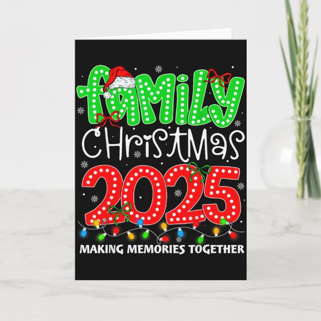 Tarjeta Making Memories Together Family Christmas 2025 Xma (Anverso)