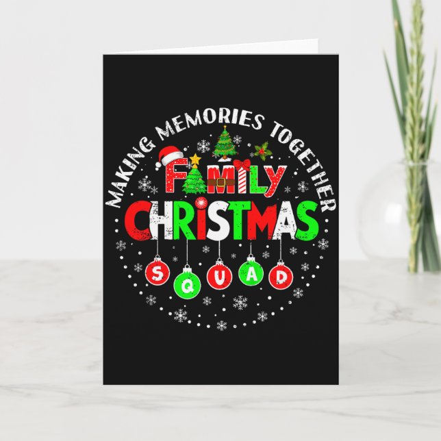 Tarjeta Making Memories Together Matching Squad Santa Elf  (Anverso)