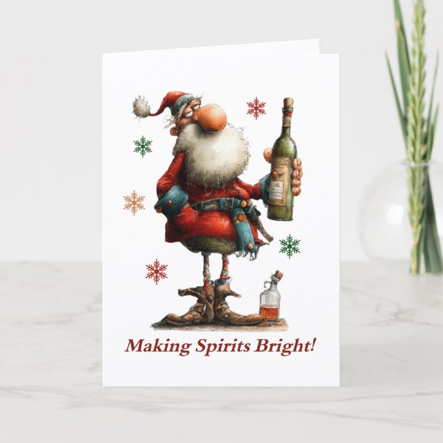 Tarjeta Making Spirits Bright Christmas Card (Anverso)