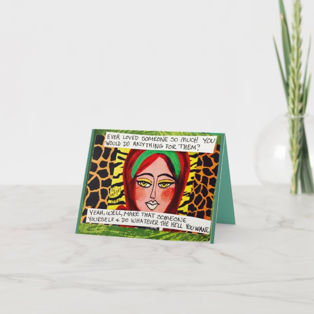 TARJETA MAL CHICA ART NOTECARD (Anverso)