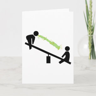 Tarjeta Mal día en el recreo