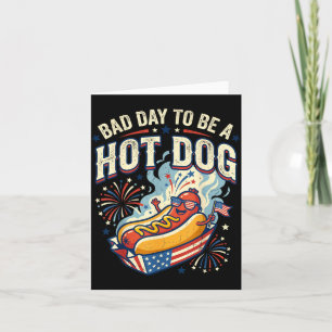 Tarjeta Mal Día Para Ser Un Hot Dog Divertido Doodle De Ve