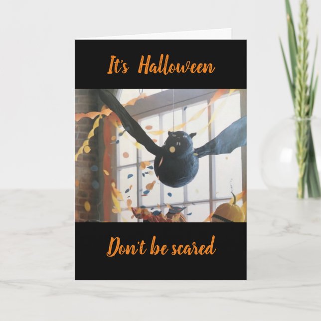 TARJETA **MALA DE MIEDO** *ME CUIDARÉ DE TI** HALLOWEEN (Anverso)