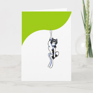 Tarjeta Malamute de Alaska ceñido