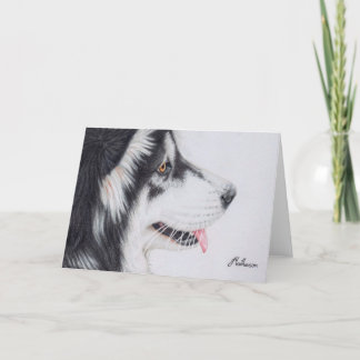 Tarjeta Malamute de Alaska de pelo largo