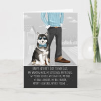 Malamute de The Dog Father's Day Funny