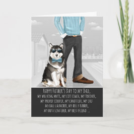 Tarjeta Malamute de The Dog Father's Day Funny