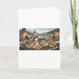 Tarjeta Malamute Nativo