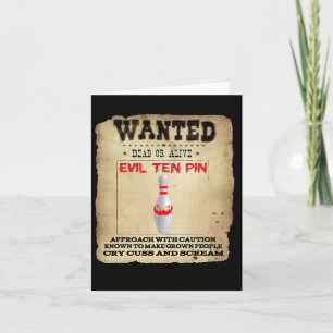Tarjeta Maldad Ten Pin 10 Funny Bowling Short Sleeve Tee
