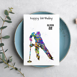 Tarjeta Male Ringette Player