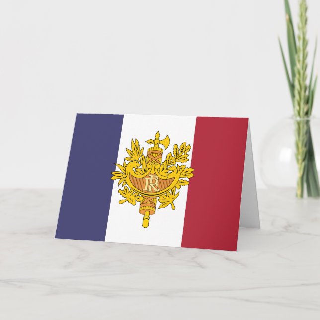 Tarjeta Maleta de teléfono de bandera francesa (Anverso)