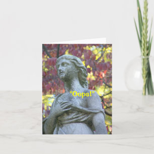 Tarjeta "Malfuncionamiento del armario" Disculpa/estatua h