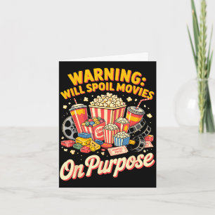 Tarjeta Malgastar películas película comida noche aperitiv