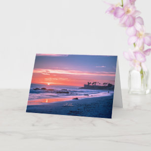 Tarjeta Malibu, fotografía pintoresca de CA