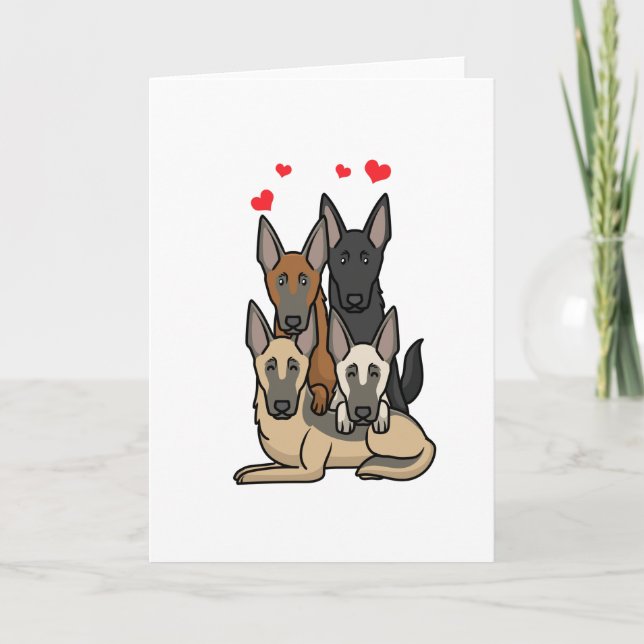 Tarjeta Malinois Dogs (Anverso)