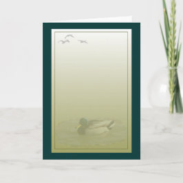 Tarjeta Mallard Drake Duck Greeting