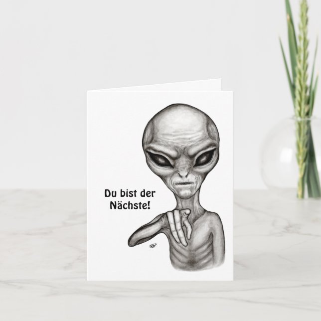 Tarjeta Malo Alien , eres el próximo! (Anverso)