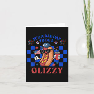 Tarjeta Malo Día Para Ser Un Perro Caliente Gracioso El 4 