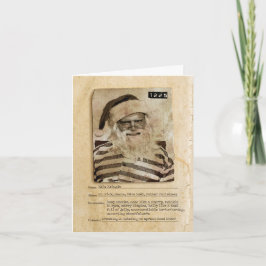 Tarjeta Malo saludo de feriado al Chiste Santa