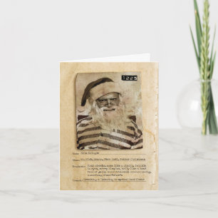 Tarjeta Malo saludo de feriado al Chiste Santa