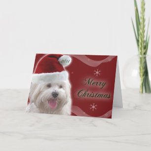 Tarjeta maltesa de las Felices Navidad