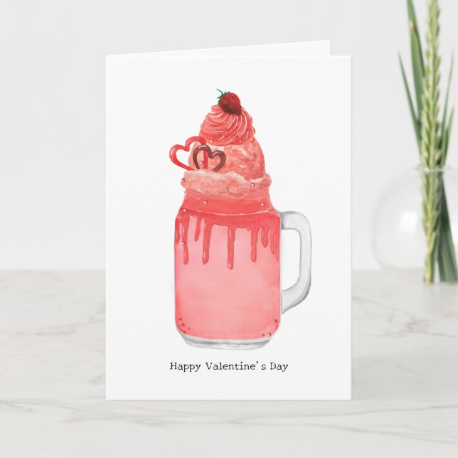 Tarjeta Malvavisco Rojo de Terciopelo Te Amo San Valentín  (Anverso)